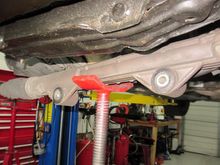Removed the power steering rack from the subframe. The bushings are *perfect*