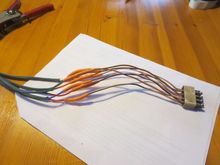 Finished splices prior to their being wrapped individually with silicone self amalgamating tape.
