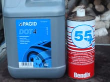 Is this Brake Fluid all the Same?

They are both DOT4 but the Tin on the right says Synthetic, though the other one might be as well.