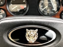 My Classic Jaguar XJ6 Series 3 steering wheel badge and Dashboard Clocks
