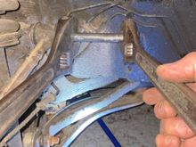 Wedge removed to show spanner arrangement. 