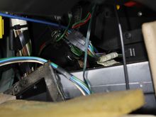 Wiring and a/c ducts under dash passenger side central console