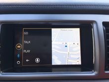 the first start of justDrive app in Jaguar XF 2013MY