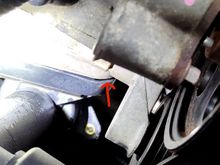 Crack where X-type top hose flange doesn't align with water pump