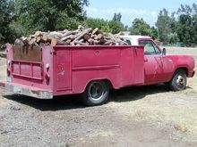 Rated at 1 ton, I've had at Least 2 tons of river cobbles on this truck more than once and it had to climb out of a river bed with those loads. It was sitting well on the overload springs. I put it down in Granny Low at little more than a fast idle (maybe 2500 rpm) and it simply crawled up the river bank and out of the canyon. It was slow but it never faltered. This is One Tough Truck!