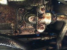 Fresh oil dripping off of the front of the engine (A bank side...)