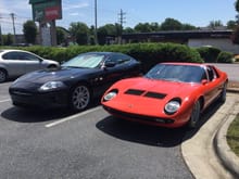 Next to a '67 Lamborghini Miura