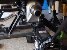 More alignment with floor jack