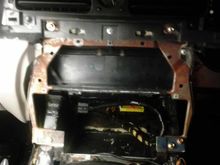 cut xmember - modify a/c vent