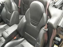 Recaro seats with R performance leather.