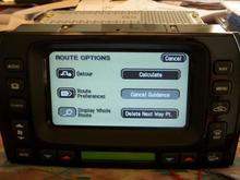 Bench testing navigation display on kitchen table.