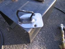 after fitting the pieces together, a bit of welding, and a bit of grinding, the part looked like this: