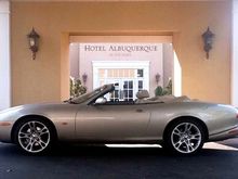 At the Hotel Albuquerque. Nancy thinks they should use this picture in their advertising.