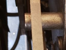 Spindle under A/C fan belt