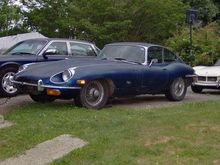 The E-type - Old Scruffy. Still in patina to irritate the purists
