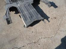 Here you can see the rear attachments for the under tray