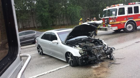 Firemen shut her down for good by clipping the battery cables to prevent fire.