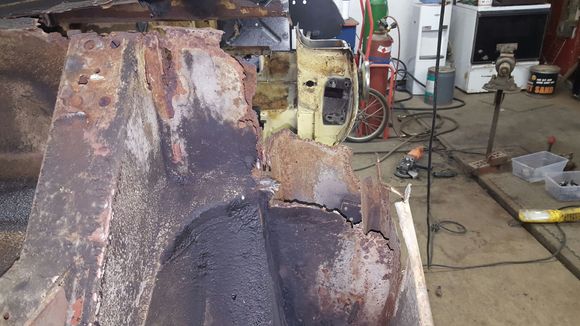 before cutting out back bulkhead