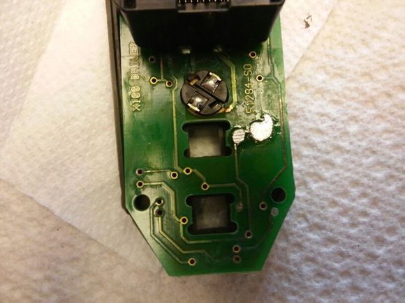 two large silver spots are my first solder