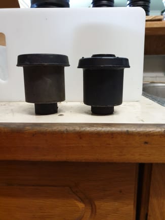 Difference between bushings for front and rear arms lower control arm.
