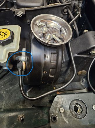 Brake booster end.