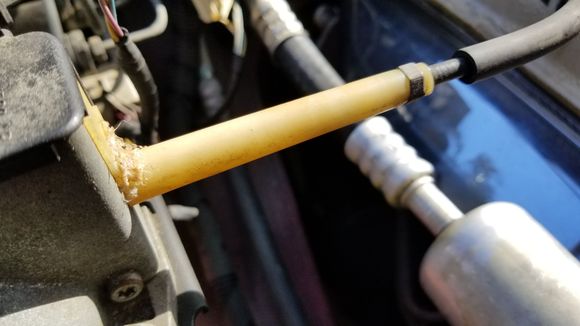 Repair to throttle cable after a week of driving.