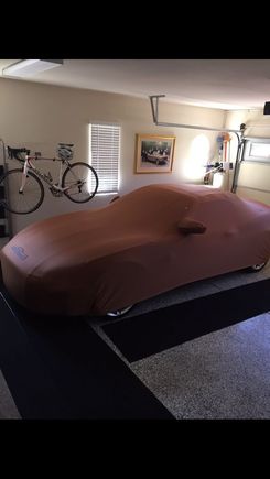 XKR Convertible in summer hibernation.