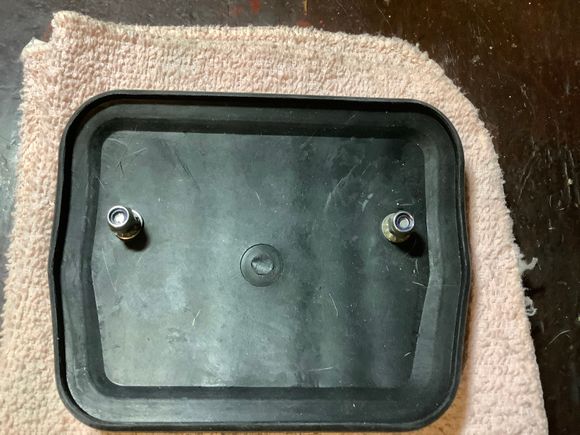 Brake pedal mounting bolts.