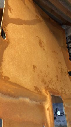 Before I scrubbed the old foam and glue off 