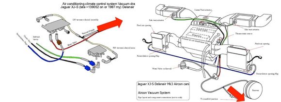 If you find a break, you don't have to replace the whole line, just use a small length if rubber vacuum line that fits tightly over the hard line to fix it.