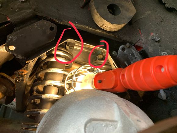 Bolt ends inside the cage