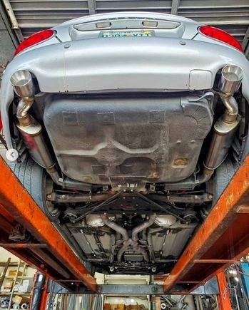 New exhaust with Magnaflow mufflers.