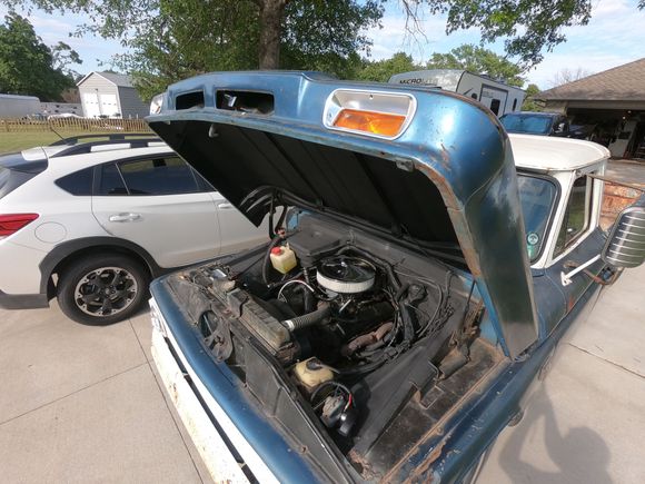 Wife's truck and my company car