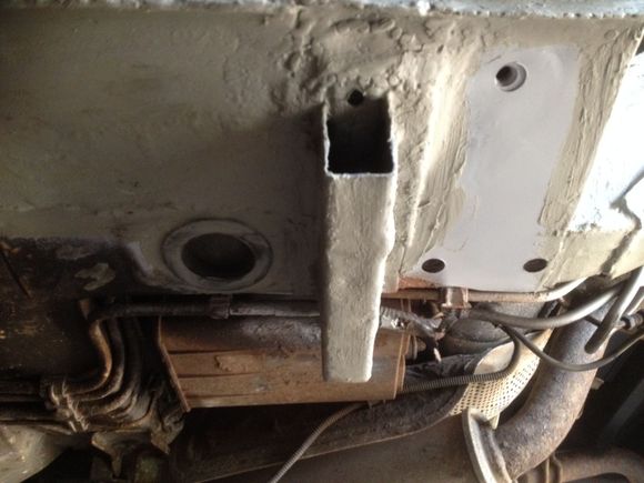 She'd had some work done previously!, don't why they didn't the mounting point?, but gave chance to get inside and repair the reinforcement plates and make sure it good and sound now,