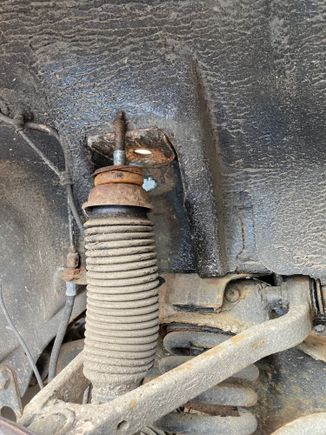 As you can see the old isolator is very compressed. 