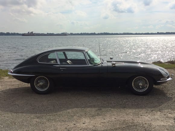 My '66 E-Type with the Vresestein's mounted.