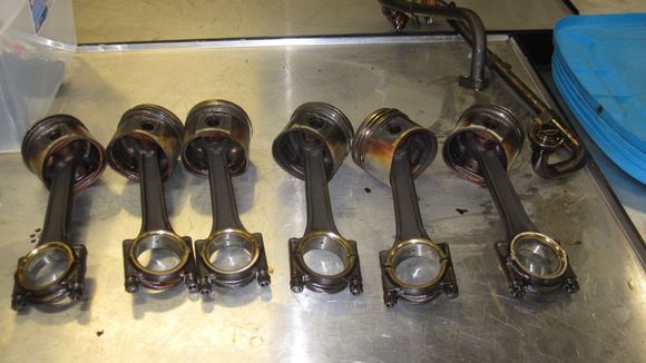 pistons removed