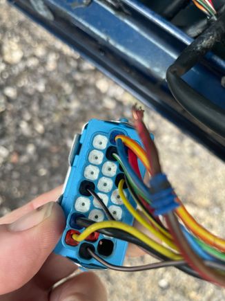 Rear of the connector