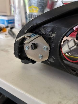 Not license plate. This is thin aluminum.