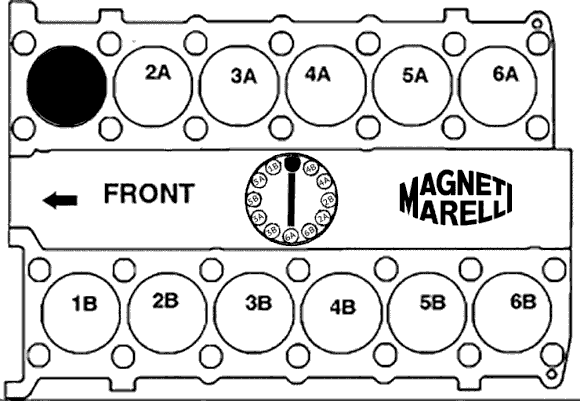 Jaguar 5.3L V-12 Marelli firing order gif