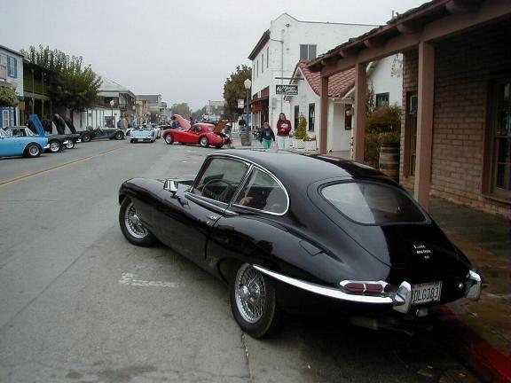This is my 67 E-Type Series 1 2 2 at a concours  in California in 2001. I brought this beast back from the dead in 1993 but I don't drive it much at all. I keep it as a historic artifact.
