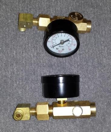 Front shock Air test adapters, parts from ebay and local venders.