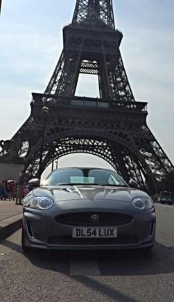 XKR posing in Paris
