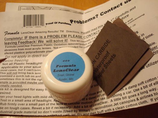 stuff comes in a little make-up type container, sand paper isn't always needed