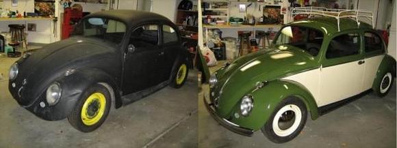 Before and after my restoration