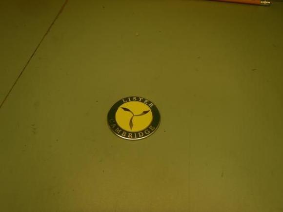 and there it is - the elusive Lister badge, fresh off the plane from the UK!  With 6 of these, i had a lot of machining work to do.