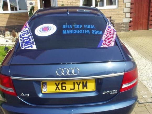 Audi A6 ready for Rangers Euro 2008 Final2