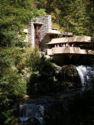 2011 road trip destination Fallingwater house.