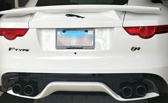 Painted OEM Chrome Leaper.  Painted OEM Chrome "R". Removed "JAGUAR" and "AWD"  Badge