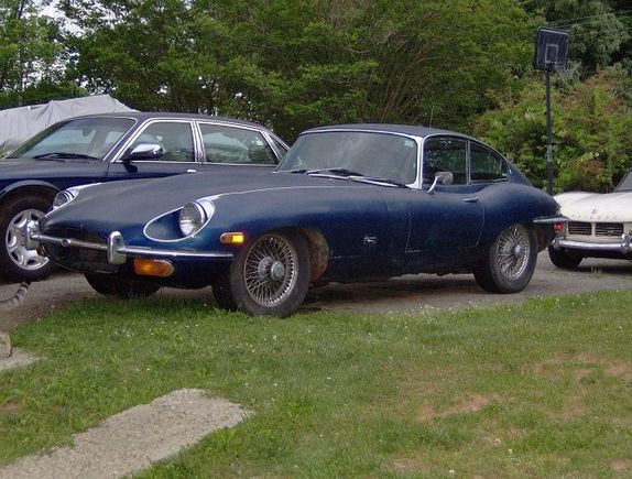 The E-type - Old Scruffy. Still in patina to irritate the purists